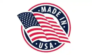 Quality assurance badge showing Made in USA origin