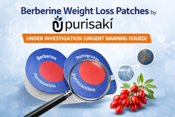 Natural berberine weight loss patch designed to support fat burning and appetite control