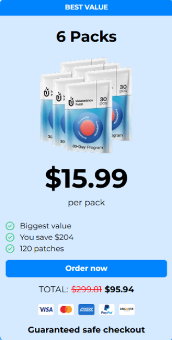 Limited time discount offer on berberine patches with reduced pricing promotion